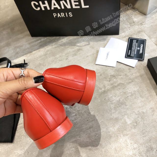 Chanel女鞋 香奈兒2020早春新款單鞋 Chanel女士單皮鞋  naq1277